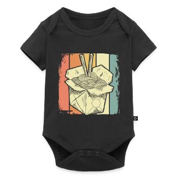China Noodles - Baby Premium short-sleeve bodysuit - black - Front