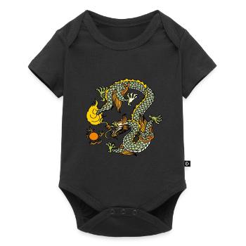 Mythologie Dragon Maerchen Créature mythique Asia Dragon - Body à manches courtes Premium Bébé - noir - Devant