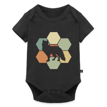 Fox foxes - Baby Premium short-sleeve bodysuit - black - Front