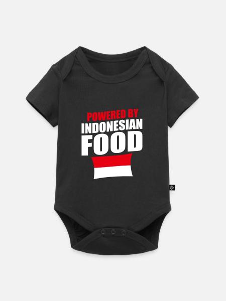 Indonesien Flagge Bali - Baby Premium Kurzarmbody - Schwarz