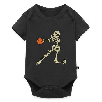 Basketball skeleton - Baby Premium short-sleeve bodysuit - black - Front