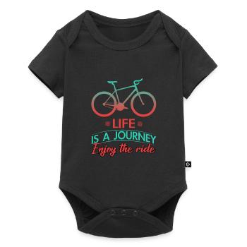 Vélo Vélo Vélo Cyclisme Vélo - Body à manches courtes Premium Bébé - noir - Devant