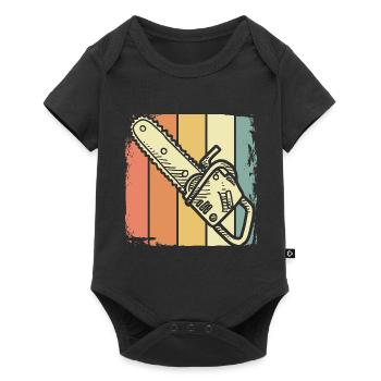 Holzfäller - Baby Premium Kurzarmbody - Schwarz - Vorne