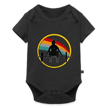 Sport de musculation Fitness - Body à manches courtes Premium Bébé - noir - Devant
