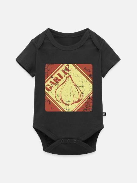 Knoblauch - Baby Premium Kurzarmbody - Schwarz