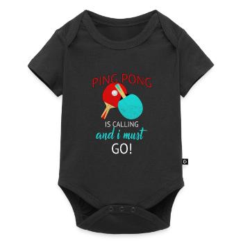 Ping-pong - Body à manches courtes Premium Bébé - noir - Devant