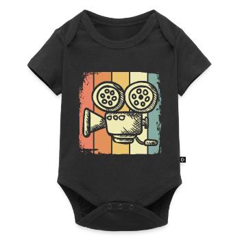 Film video - Baby Premium short-sleeve bodysuit - black - Front
