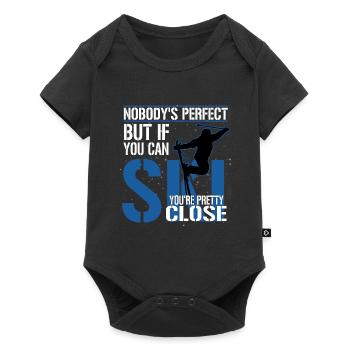 Ski Jumping Skiing Skiing Skiing Wintersport - Baby Premium short-sleeve bodysuit - black - Front