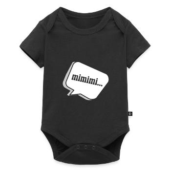 mimimi - Baby Premium Kurzarmbody - Schwarz - Vorne