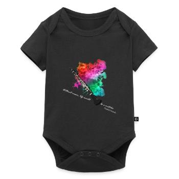 clarinet - Baby Premium short-sleeve bodysuit - black - Front