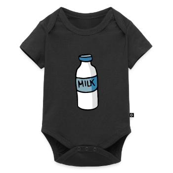 milk - Baby Premium short-sleeve bodysuit - black - Front