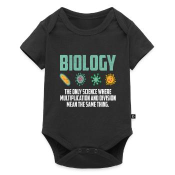Biologie Zellen Biologe biologisch Wissenschaft - Baby Premium Kurzarmbody - Schwarz - Vorne