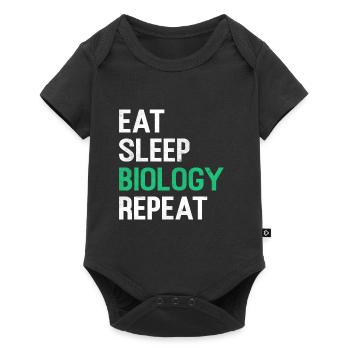Biologie - Baby Premium Kurzarmbody - Schwarz - Vorne