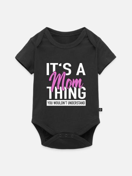 Beste Mutter Mama - Baby Premium Kurzarmbody - Schwarz