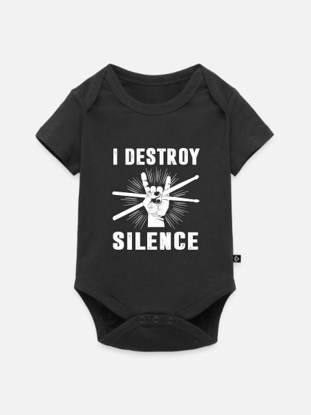 Schlagzeuger - Premium kortærmet baby-body  - sort