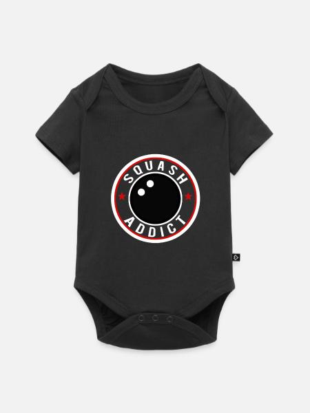 squash süchtig addict - Baby Premium Kurzarmbody - Schwarz