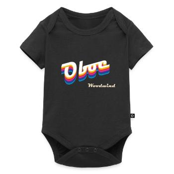 oboe - Baby Premium short-sleeve bodysuit - black - Front