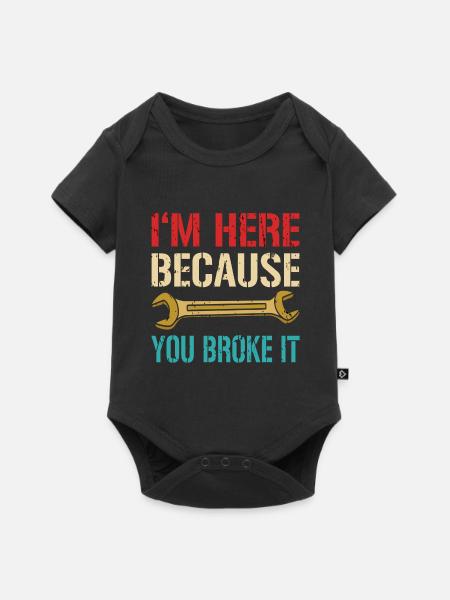 Mechaniker - Baby Premium Kurzarmbody - Schwarz