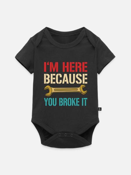 Mechaniker Mechatroniker Mechanik Techniker - Baby Premium Kurzarmbody - Schwarz