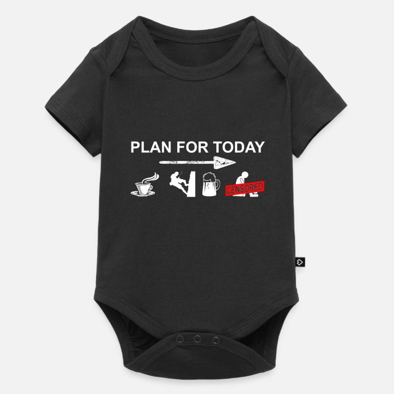 Plan d'escalade pour aujourd'hui - escalade, bloc, escalade - Body à manches courtes Premium Bébé - noir