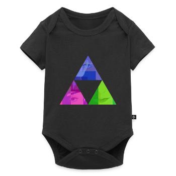 comic - Baby Premium Kurzarmbody - Schwarz - Vorne
