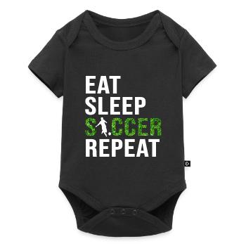 Eat Sleep Soccer Repeat - Baby Premium short-sleeve bodysuit - black - Front