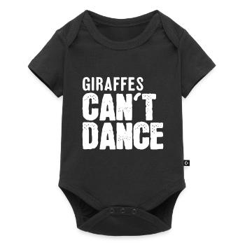 Giraffes can not dance - Baby Premium short-sleeve bodysuit - black - Front