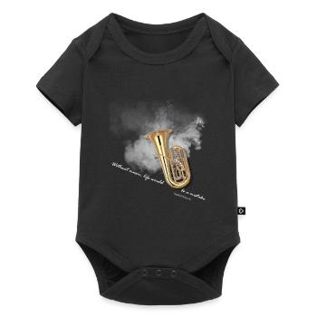 tuba musiker instrument - Body à manches courtes Premium Bébé - noir - Devant