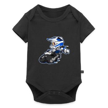 Moto Supermoto Enduro cadeau - Body à manches courtes Premium Bébé - noir - Devant