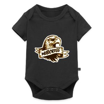 motocross - Body à manches courtes Premium Bébé - noir - Devant