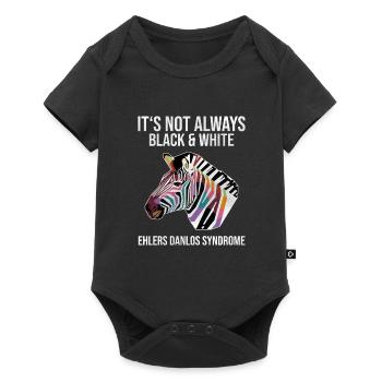 Ehlers Danlos Syndrom Black White Zebra - Baby Premium Kurzarmbody - Schwarz - Vorne