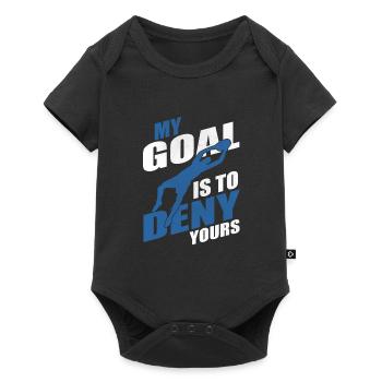 Gardien de but footballeur gardien de but - Body à manches courtes Premium Bébé - noir - Devant