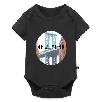 New York - Body à manches courtes Premium Bébé - noir - Devant