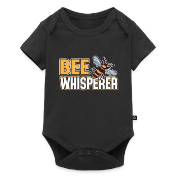 Biene Bienen - Baby Premium Kurzarmbody - Schwarz - Vorne