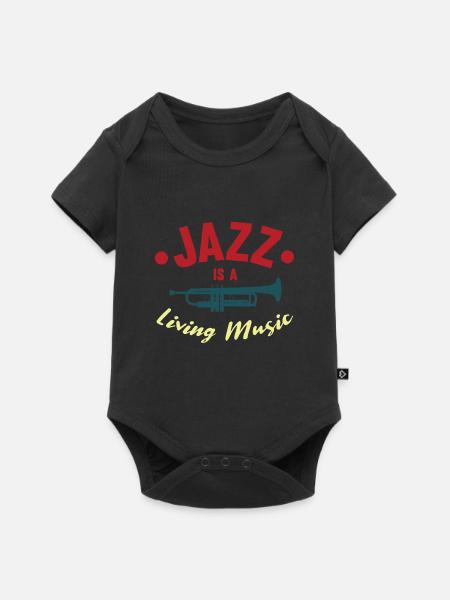 Jazz - Baby Premium Kurzarmbody - Schwarz