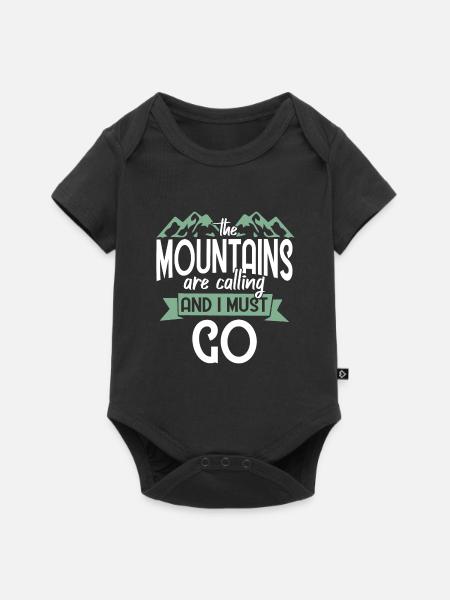 Bergsteiger Bergsteigen - Baby Premium Kurzarmbody - Schwarz