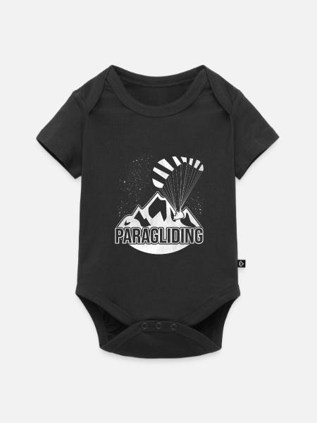 Gleitschirmfliegen Gleitschirmflieger - Baby Premium Kurzarmbody - Schwarz