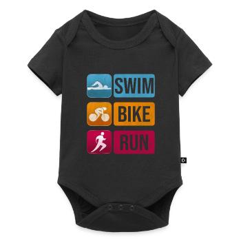 Triathlon - Body à manches courtes Premium Bébé - noir - Devant