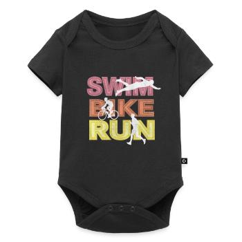 Triathlon - Body à manches courtes Premium Bébé - noir - Devant