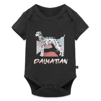 Dalmatian dog Dog love dog owner - Baby Premium short-sleeve bodysuit - black - Front