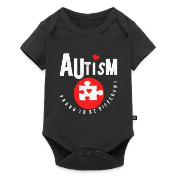 Autism Autism Autist Gift - Baby Premium short-sleeve bodysuit - black - Front