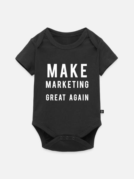 Marketing - Baby Premium Kurzarmbody - Schwarz