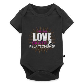 Skating figure skating - Baby Premium short-sleeve bodysuit - black - Front