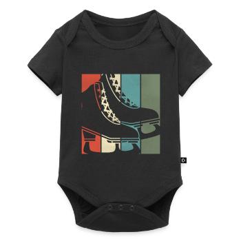 Skating figure skating - Baby Premium short-sleeve bodysuit - black - Front