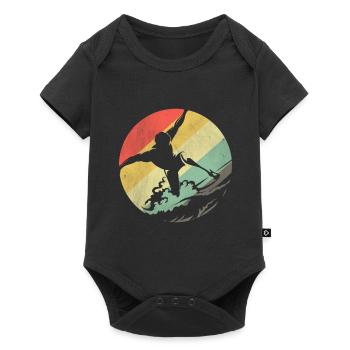 Surfer Surfen - Baby Premium Kurzarmbody - Schwarz - Vorne