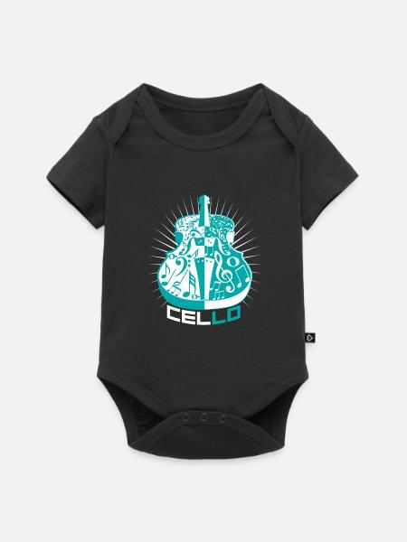 Cello - Baby Premium Kurzarmbody - Schwarz