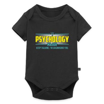 psychologie - Body à manches courtes Premium Bébé - noir - Devant