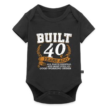 40th Birthday Gift Gift Idea Party - Baby Premium short-sleeve bodysuit - black - Front