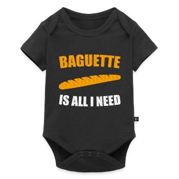 baguette - Body à manches courtes Premium Bébé - noir - Devant
