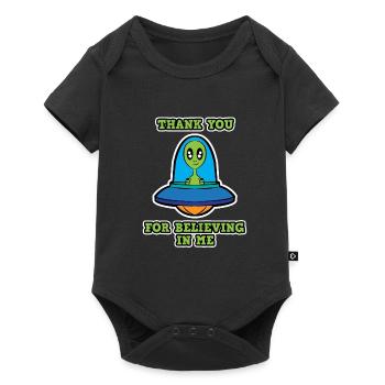 Thank you Believer UFO Alien Women Men Kids - Baby Premium short-sleeve bodysuit - black - Front